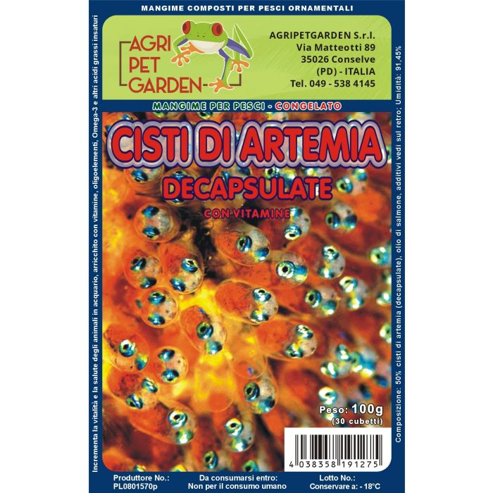 Artemia entkapselte Zysten im Blister 100gr.