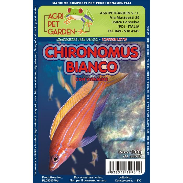 Chironomus Bianchi gefroren im Blister 100gr.