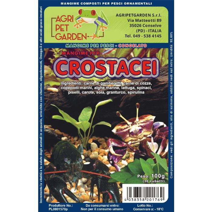 Menü für Caridinae und Krustentiere Gefroren im Blister 100gr