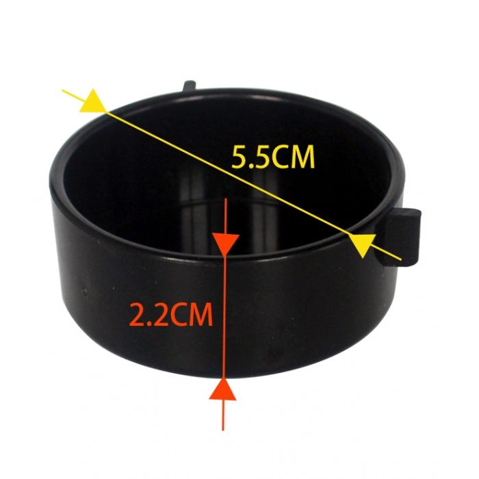 Schwarze runde Schale Ø5cm