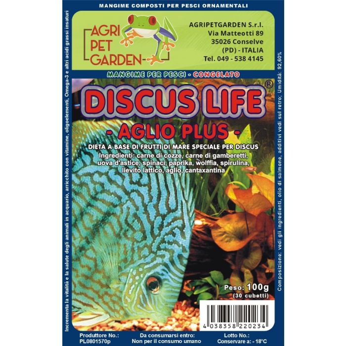 DISCUS LIFE 'Garlic Plus' - Speiseplan für Diskus tiefgekühlt