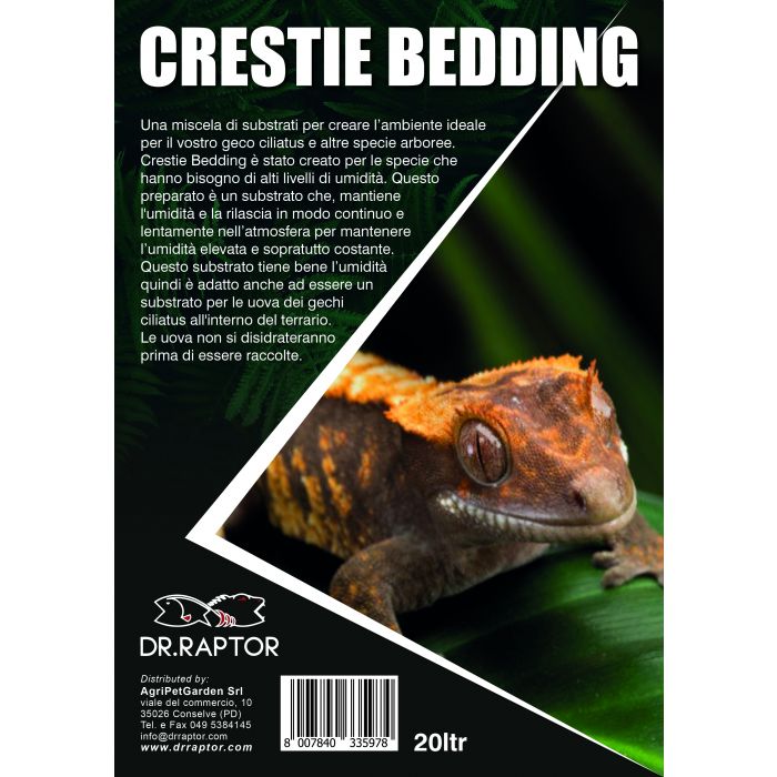 Dr.Raptor Crestie Bedding 20 Liter - Substrat für Ciliatus Geckos