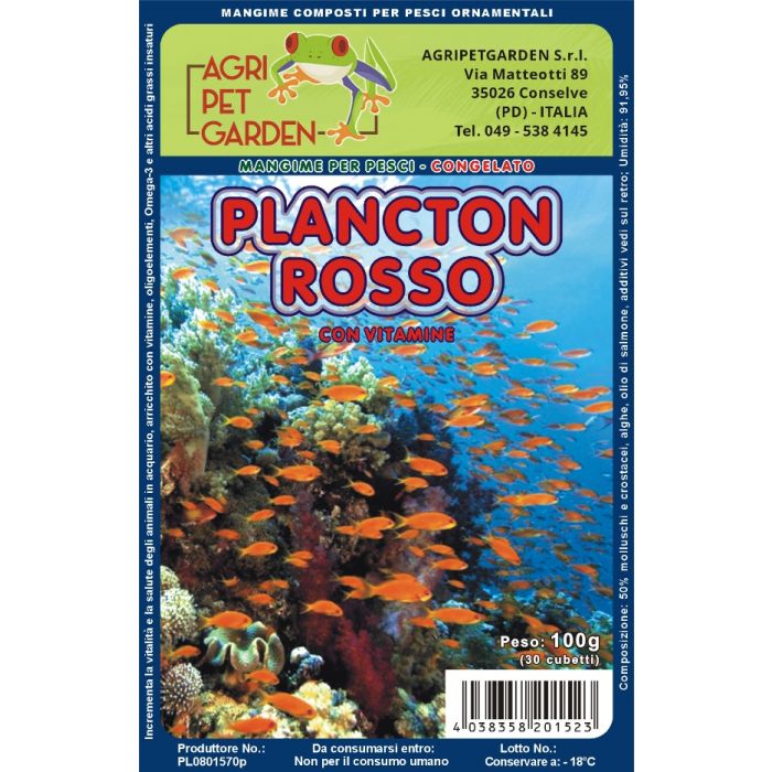 Plankton Rot gefroren im Blister 100gr.