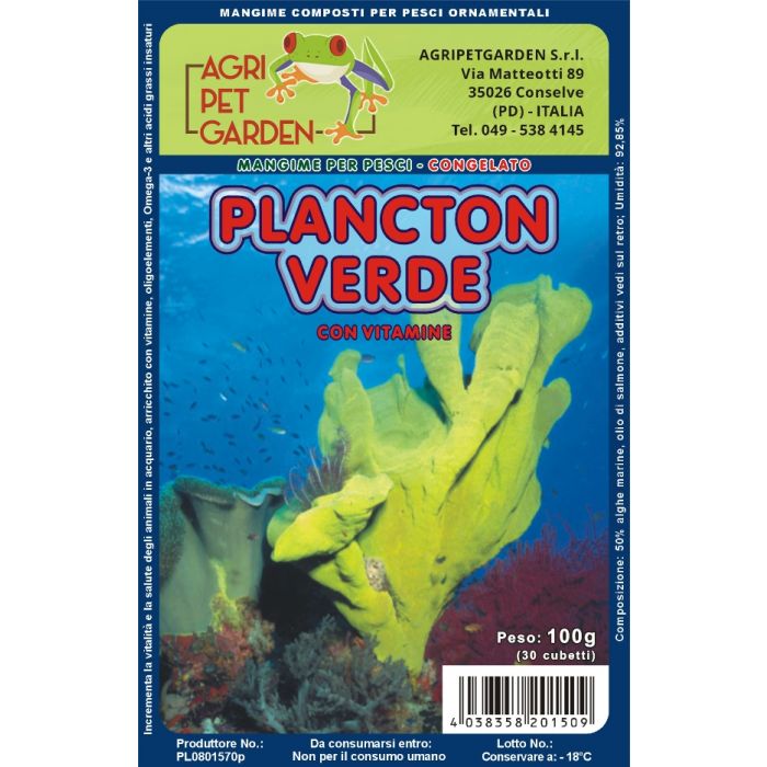 Plankton Verde Gefroren in Blisterpackung 100gr.