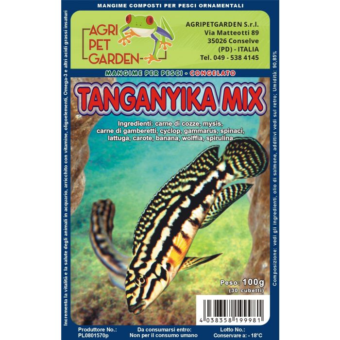 Menü für Tanganjikabuntbarsche Gefroren in Blisterpackung 100gr