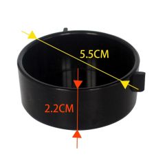 Schwarze runde Schale Ø5cm