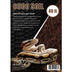 Dr.raptor Coco Soil 40 Liter 3,5Kg - Kokosfaser für Reptilien und Terrarien