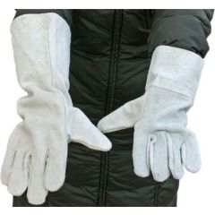 Schutzhandschuhe aus Leder 40cm