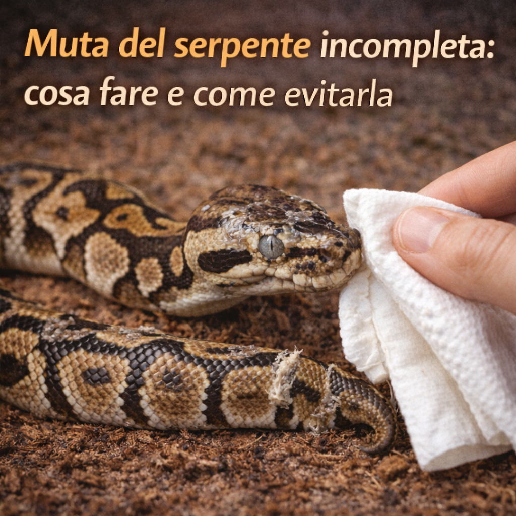 Muta del serpente incompleta: cosa fare e come evitarla