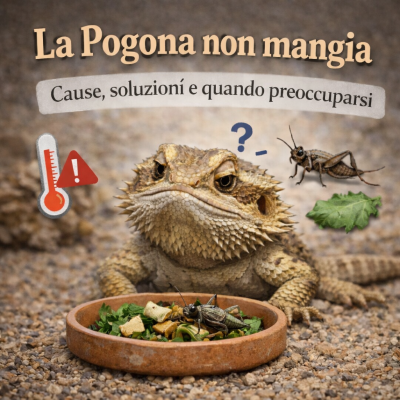 La Pogona non mangia: cause, soluzioni e quando preoccuparsi