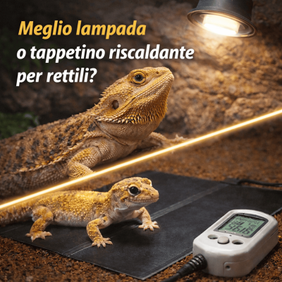 Lampada riscaldante o tappetino riscaldante: quale scegliere per il tuo rettile?