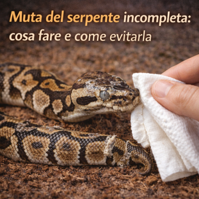 Muta del serpente incompleta: cosa fare e come evitarla