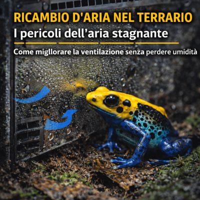 Ricambio d’aria nel terrario bioattivo: perché è fondamentale