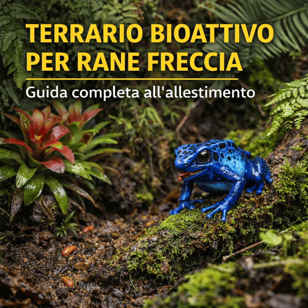 Terrario bioattivo per rane freccia: guida completa all'allestimento