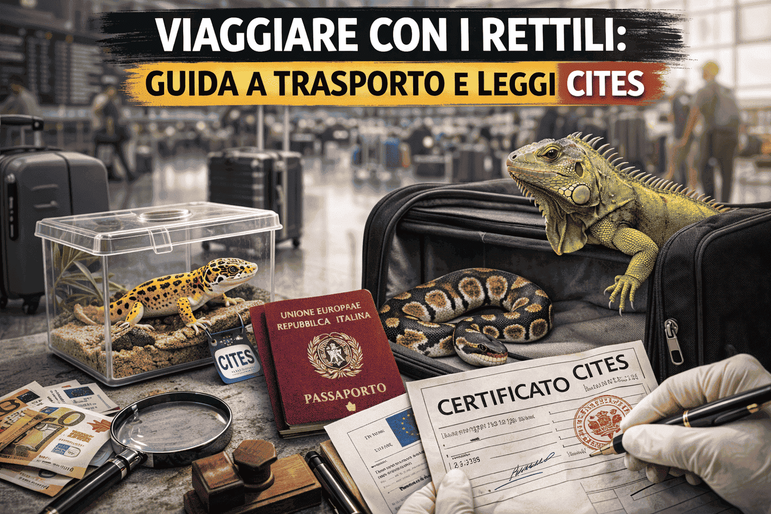 Viaggiare con i rettili: Guida a Trasporto e Leggi CITES